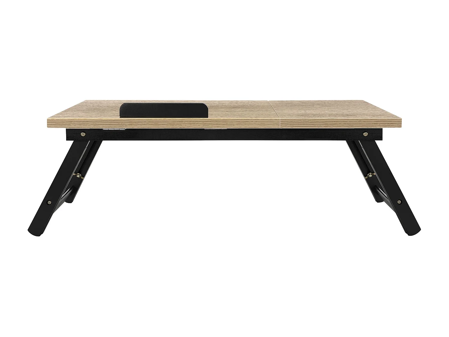 Mesa de portátil reclinable para cama, sofá o sobremesa color roble plageble