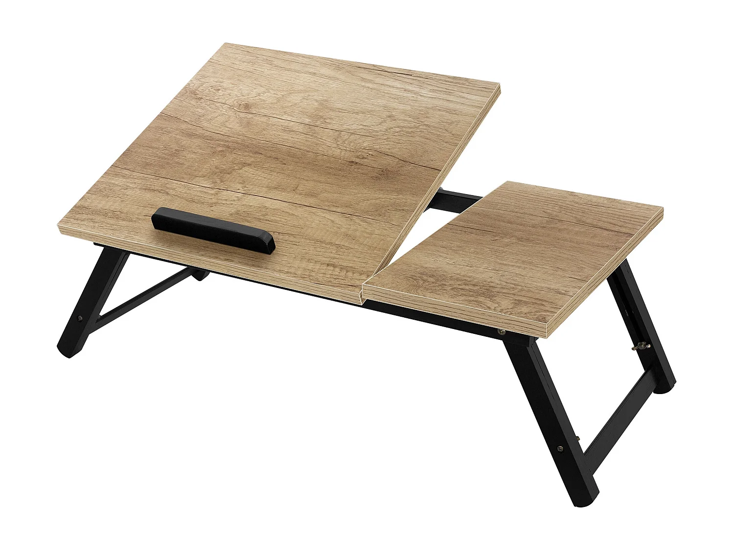 Tavolino per computer portatile laptop rovere legno inclinabile vassoio da letto