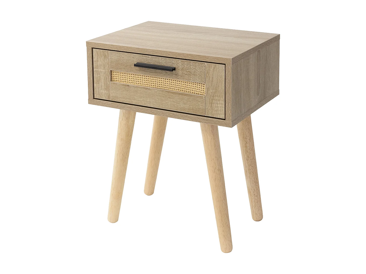 Table de nuit avec tiroir et pieds 40x30x50,5 cm commode rustique en bois de lit