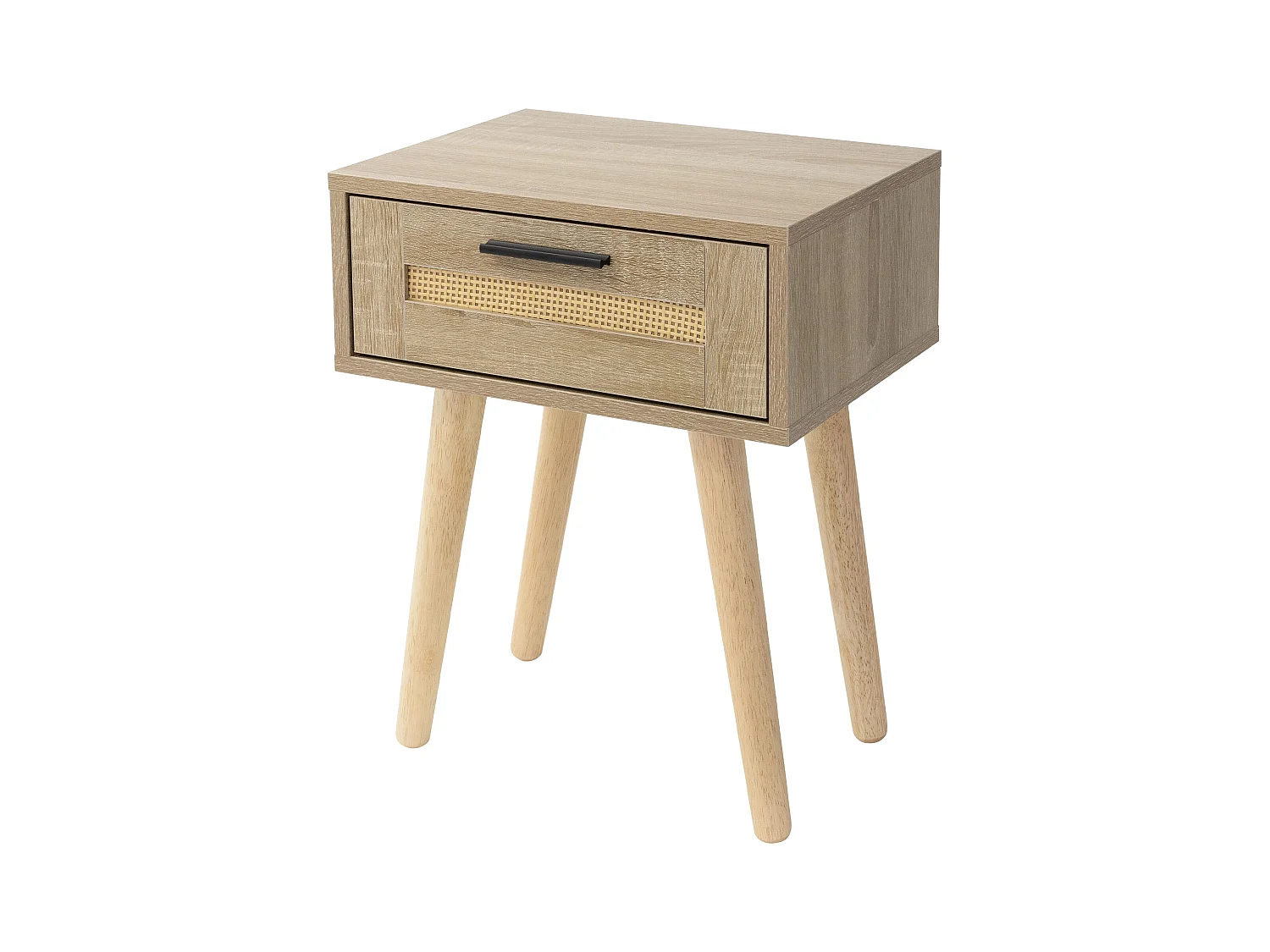 Table de nuit avec tiroir et pieds 40x30x50,5 cm commode rustique en bois de lit