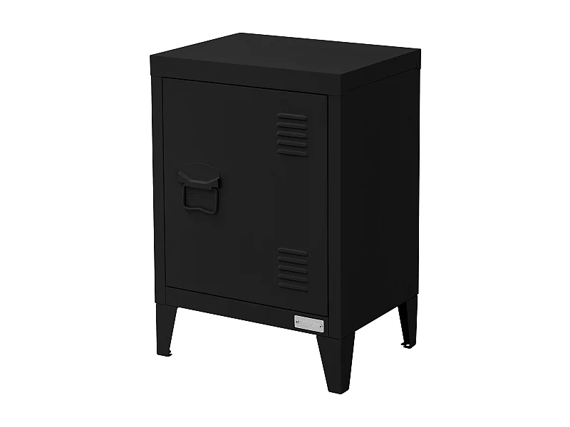 Schedario per ufficio in acciaio nero 40x30x57,5 cm strumenti di archiviazione