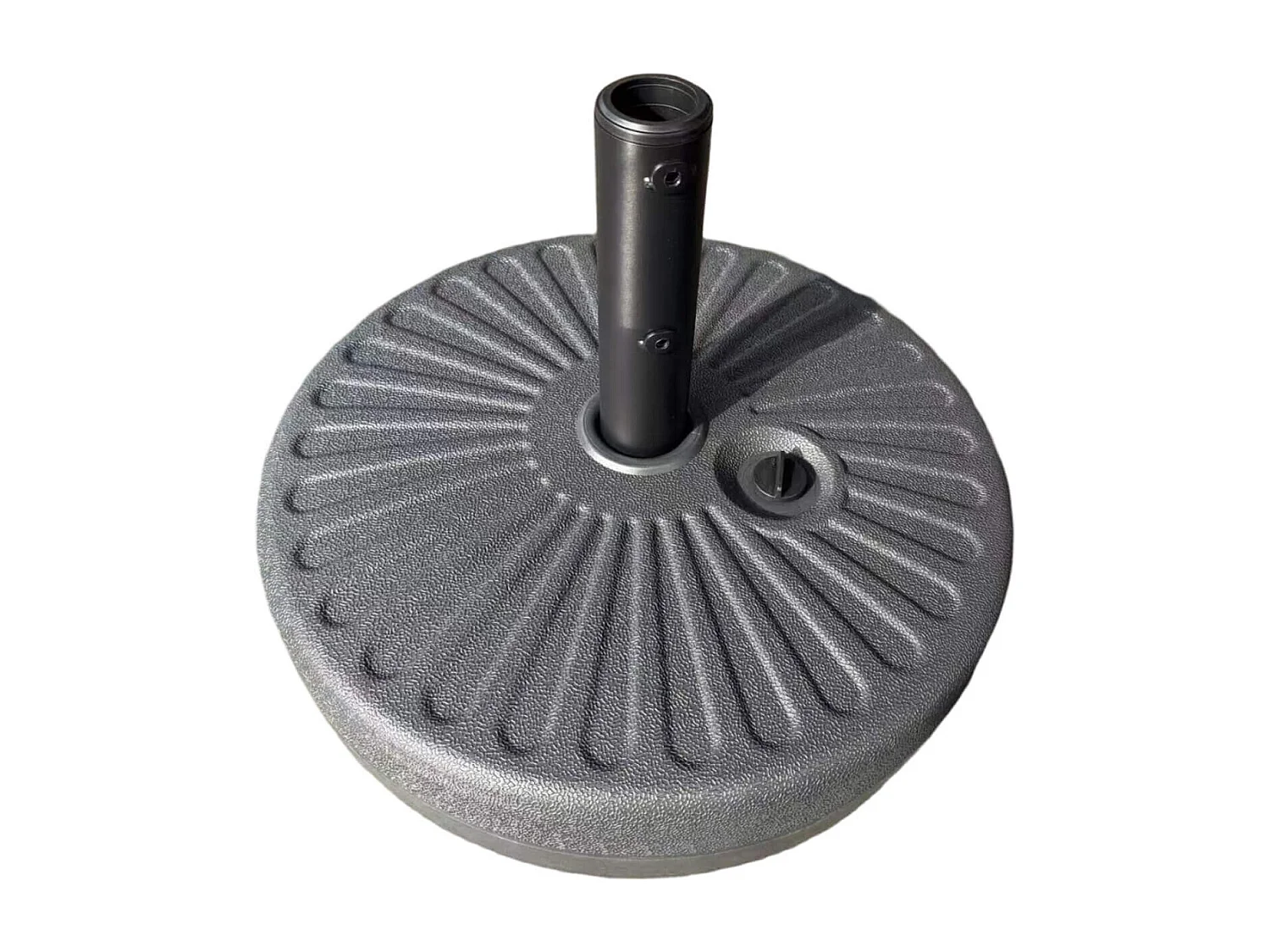 Base per Ombrellone Rebecca Mobili Balsa 36x51x51 Hdpe Nero