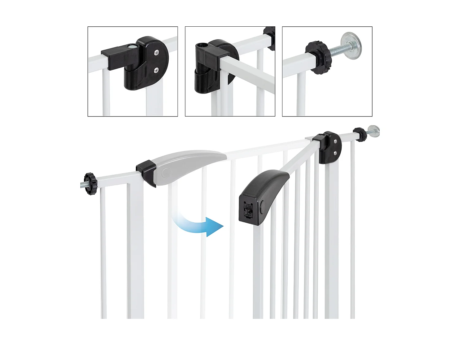 Barrière de sécurité enfants garde-corps protection fermeture d'escalier 75-85cm