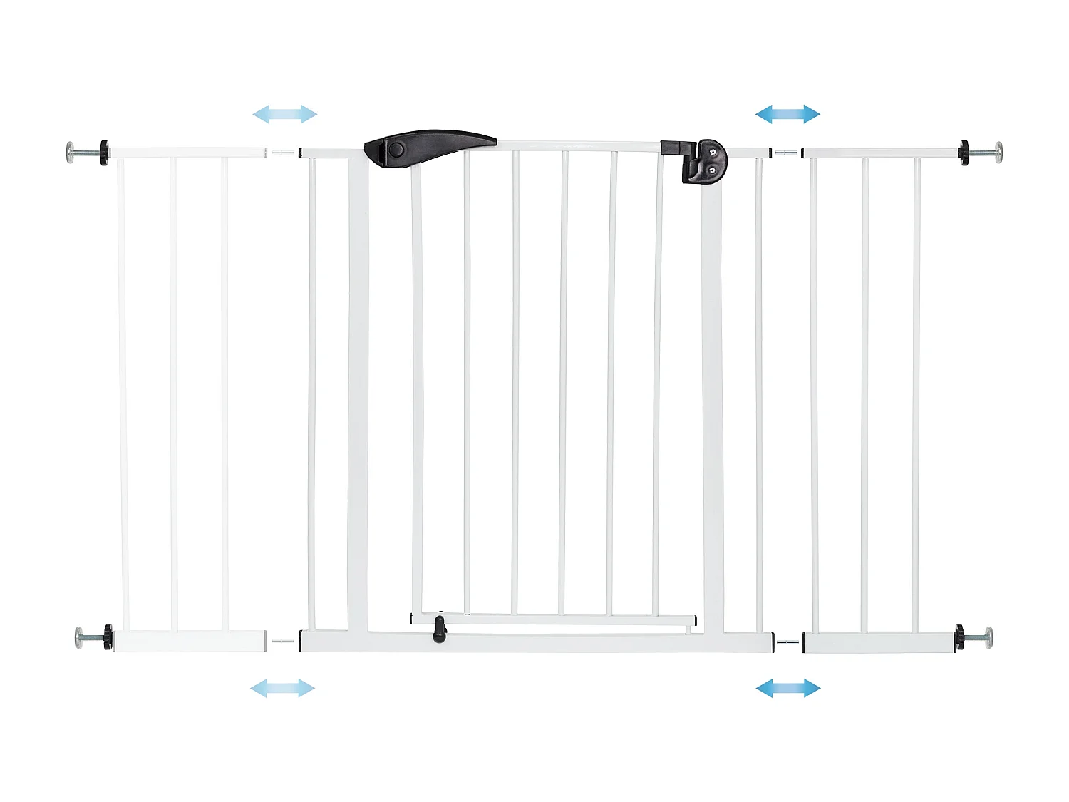 Barrera de seguridad para niños y mascotas protector cierre escaleras 95-105 cm