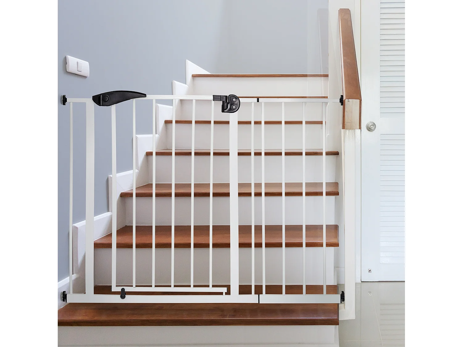 Barrière sécurité enfants garde-corps protection fermeture d'escalier 105-115cm