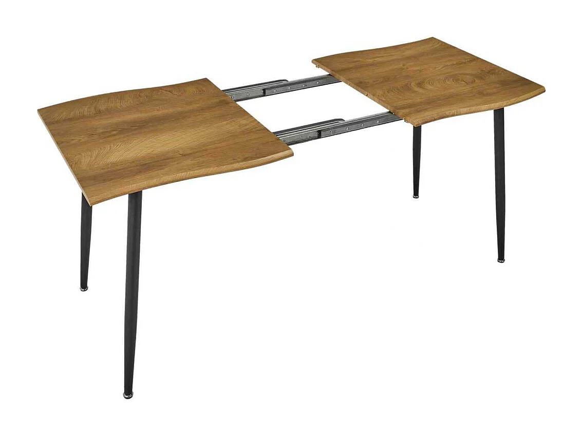 Table Extensible 4 A 6 Personnes Abbott Marron, Noir