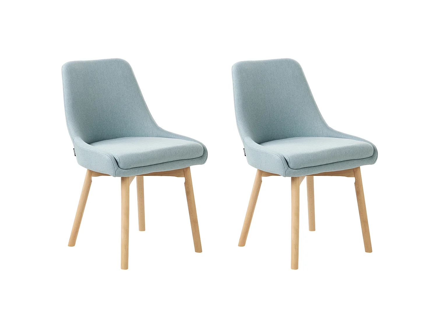 Lot de 2 chaises de salle à manger MELFORT Bleu clair