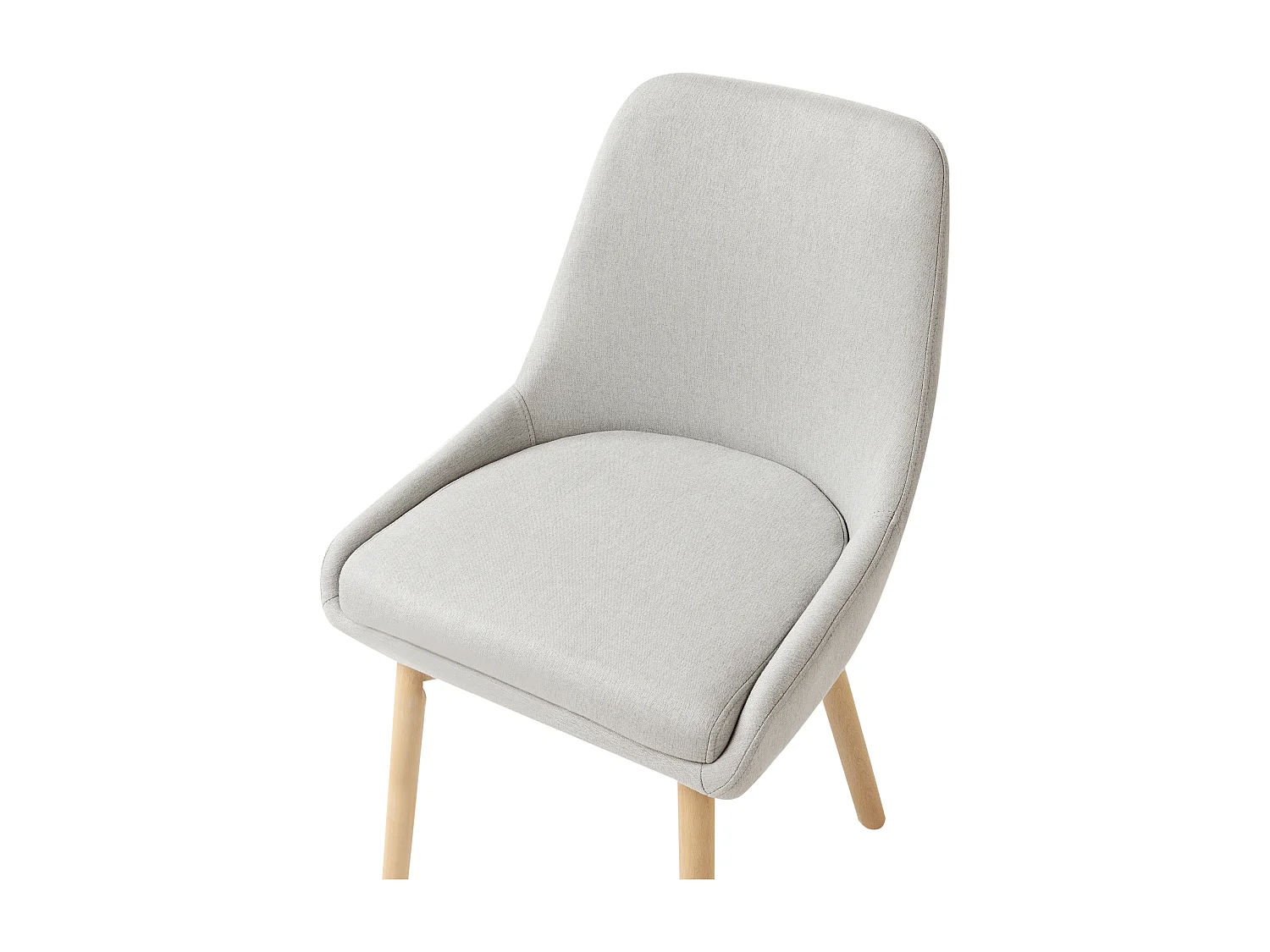 Lot de 2 chaises de salle à manger MELFORT Gris clair