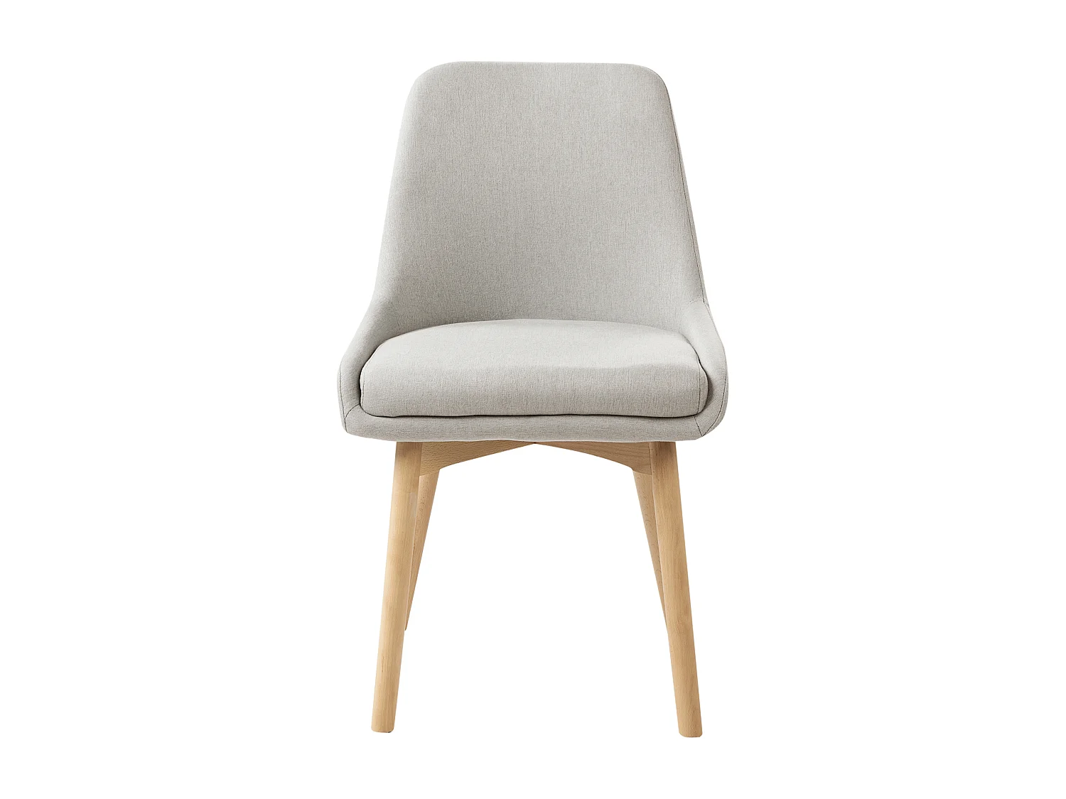 Lot de 2 chaises de salle à manger MELFORT Gris clair