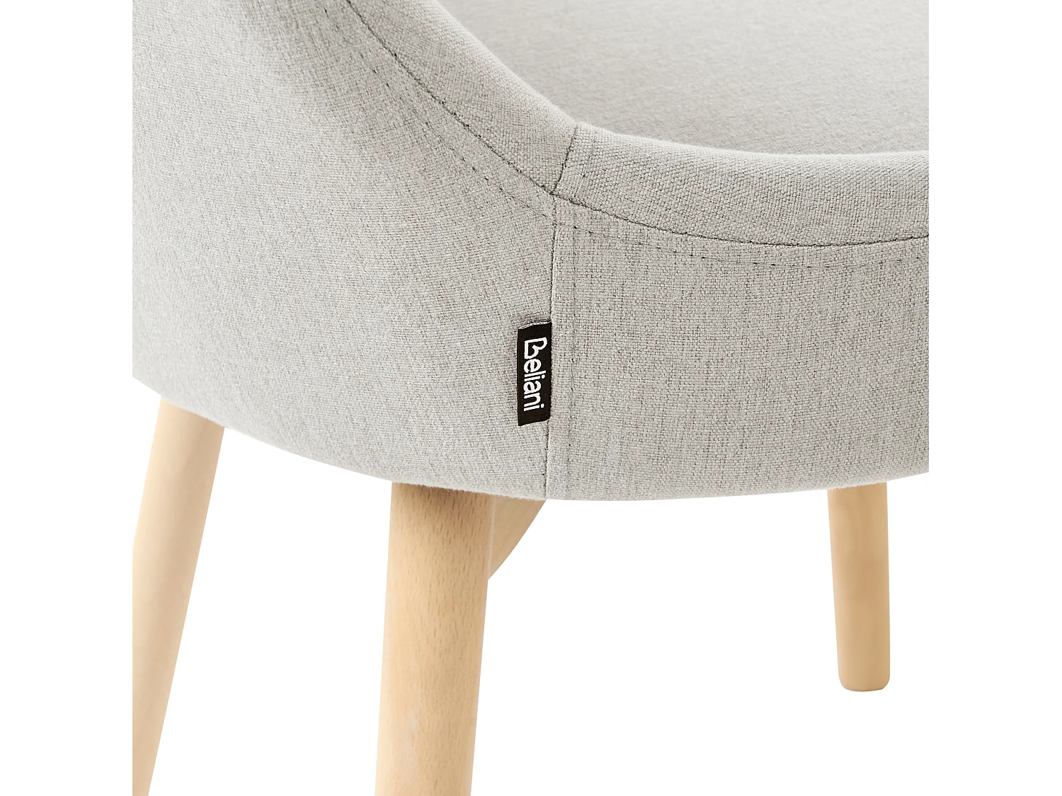 Lot de 2 chaises de salle à manger MELFORT Gris clair