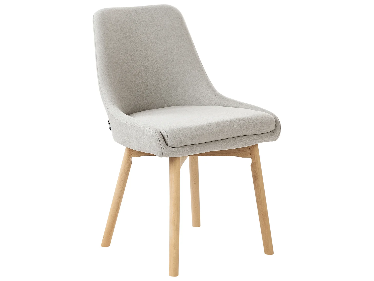Set of 2 Dining Chairs MELFORT Fabric Light Grey