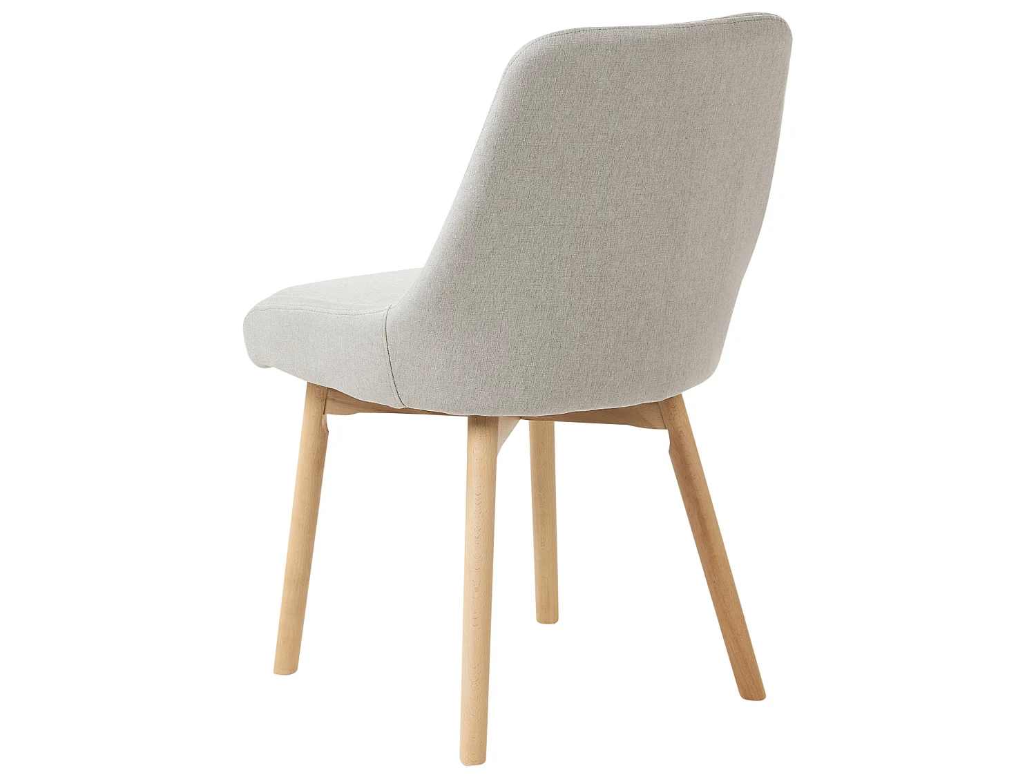Set of 2 Dining Chairs MELFORT Fabric Light Grey