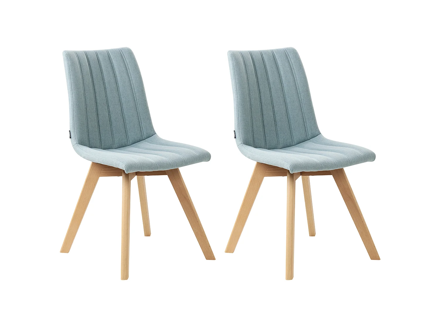 Lot de 2 chaises de salle à manger CALGARY Bleu clair