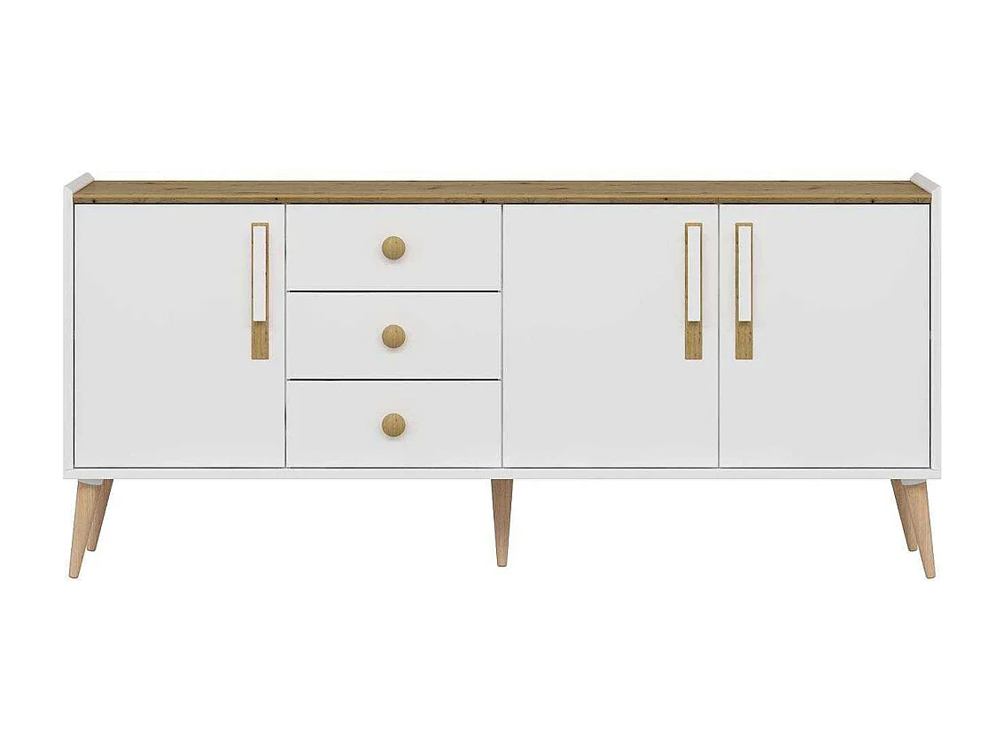 Buffet 3 portes et 3 tiroirs en aggloméré Mitra