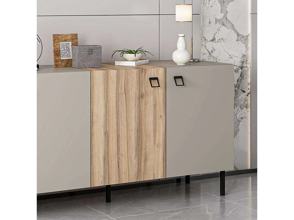 Buffet 4 portes en aggloméré Mila