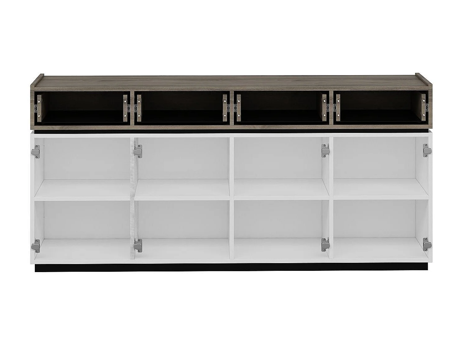 Buffet 4 portes 4 tiroirs en aggloméré Zara