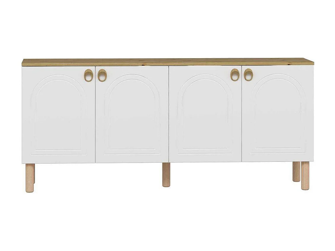 Buffet 4 portes en aggloméré Lotus