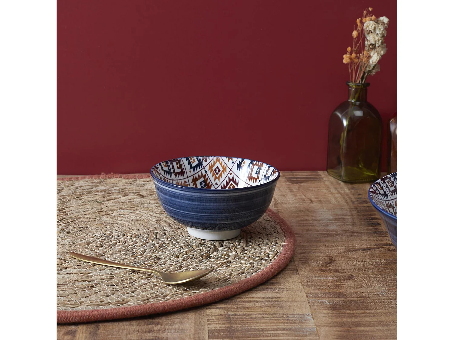 Lot de 3 bols motifs fantaisie en porcelaine 57 cl collection ORIGINE