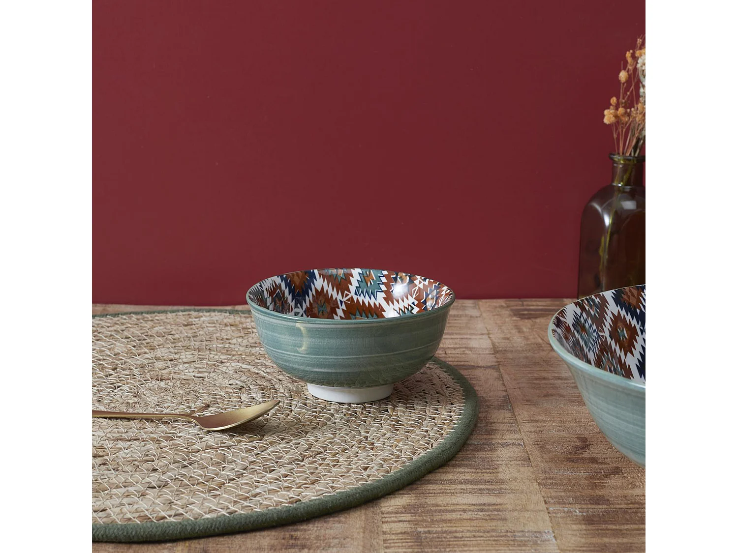 Lot de 3 bols motifs fantaisie en porcelaine 57 cl collection ORIGINE