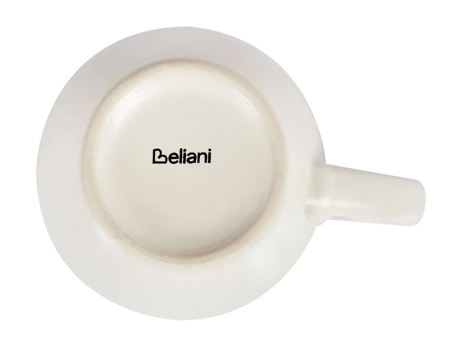 Set de 4 tasses avec soucoupes CARAWAY Grès Blanc cassé