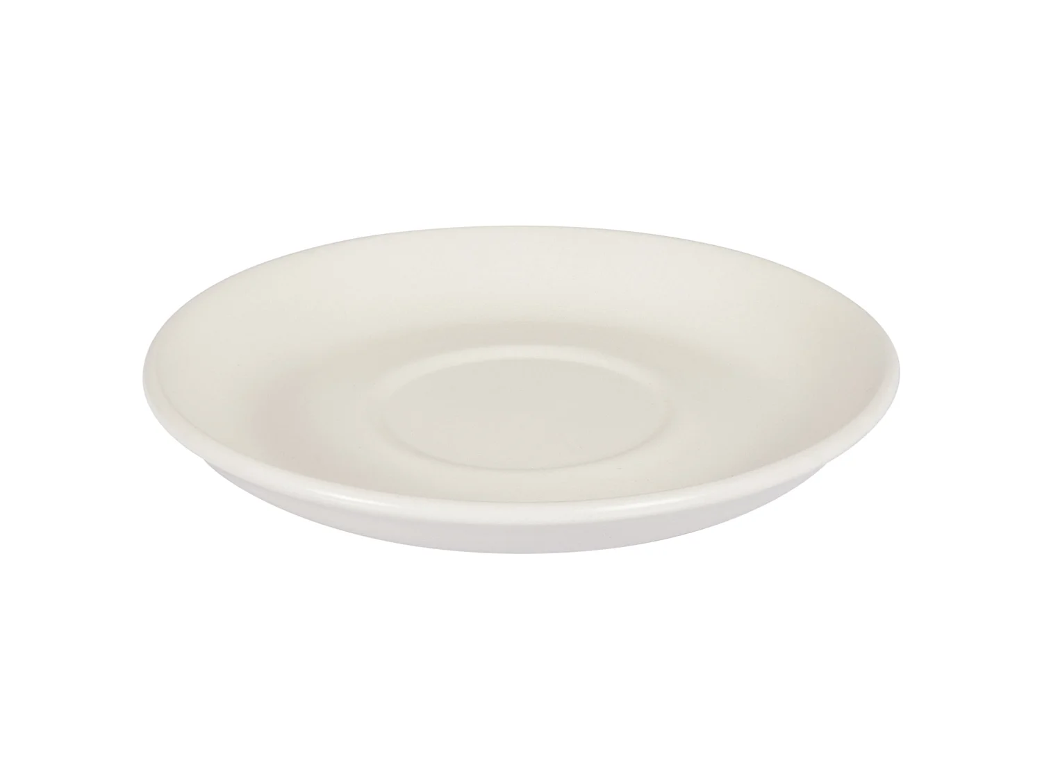 Set of 4 Cups with Saucers CARAWAY Stoneware Off-White