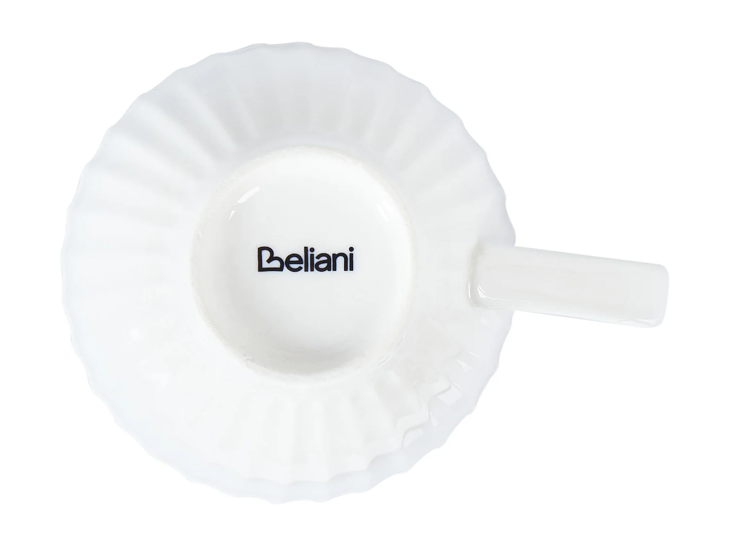 Set de 4 tasses avec soucoupes COWSLIP Porcelaine Blanc