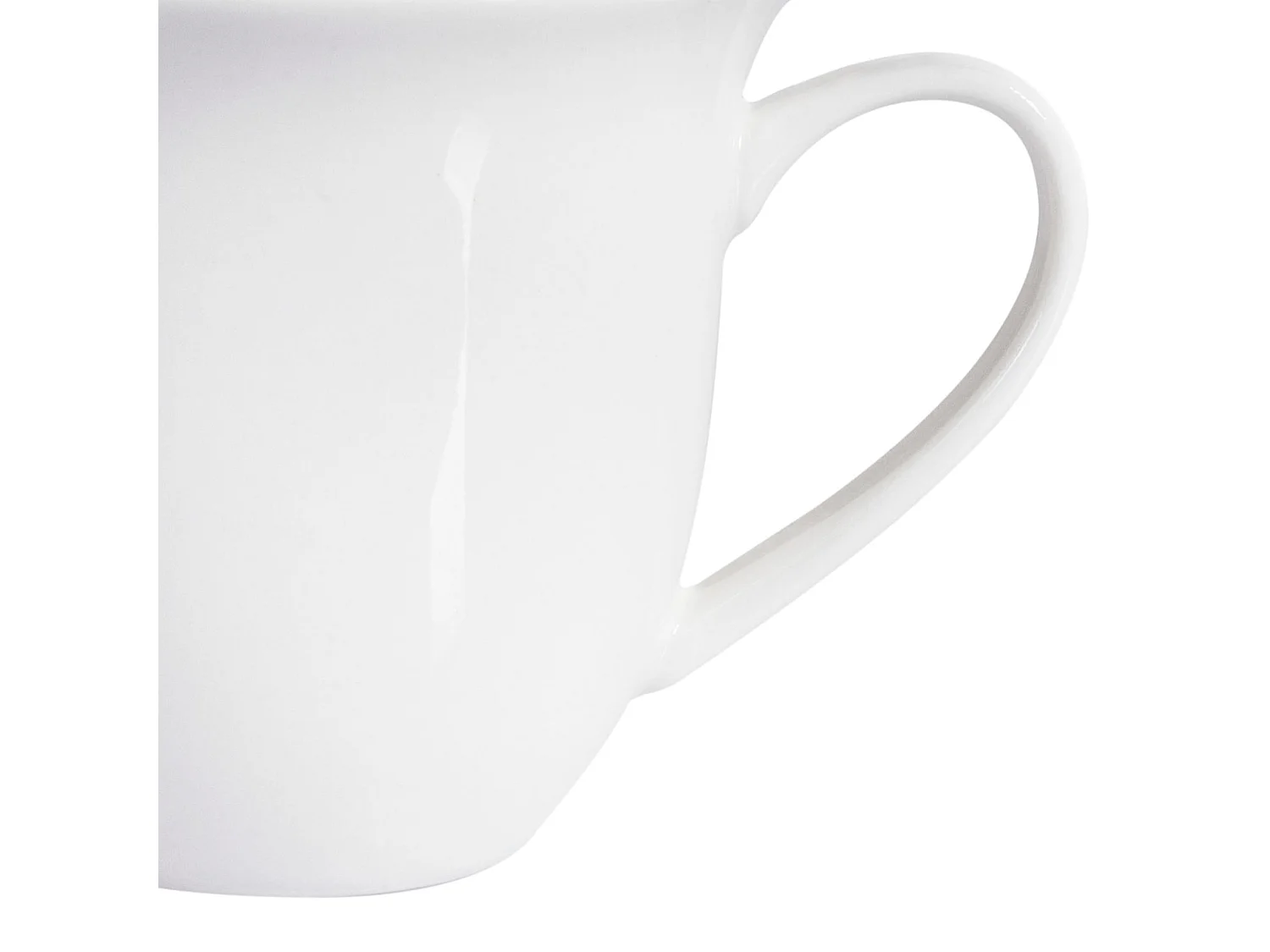 Set di 4 tazze con piattini ELDERBERRY Porcellana Bianco