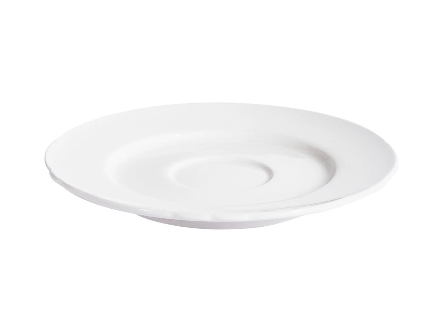 Tassen 4er Set mit Untertellern ELDERBERRY Porzellan Weiss