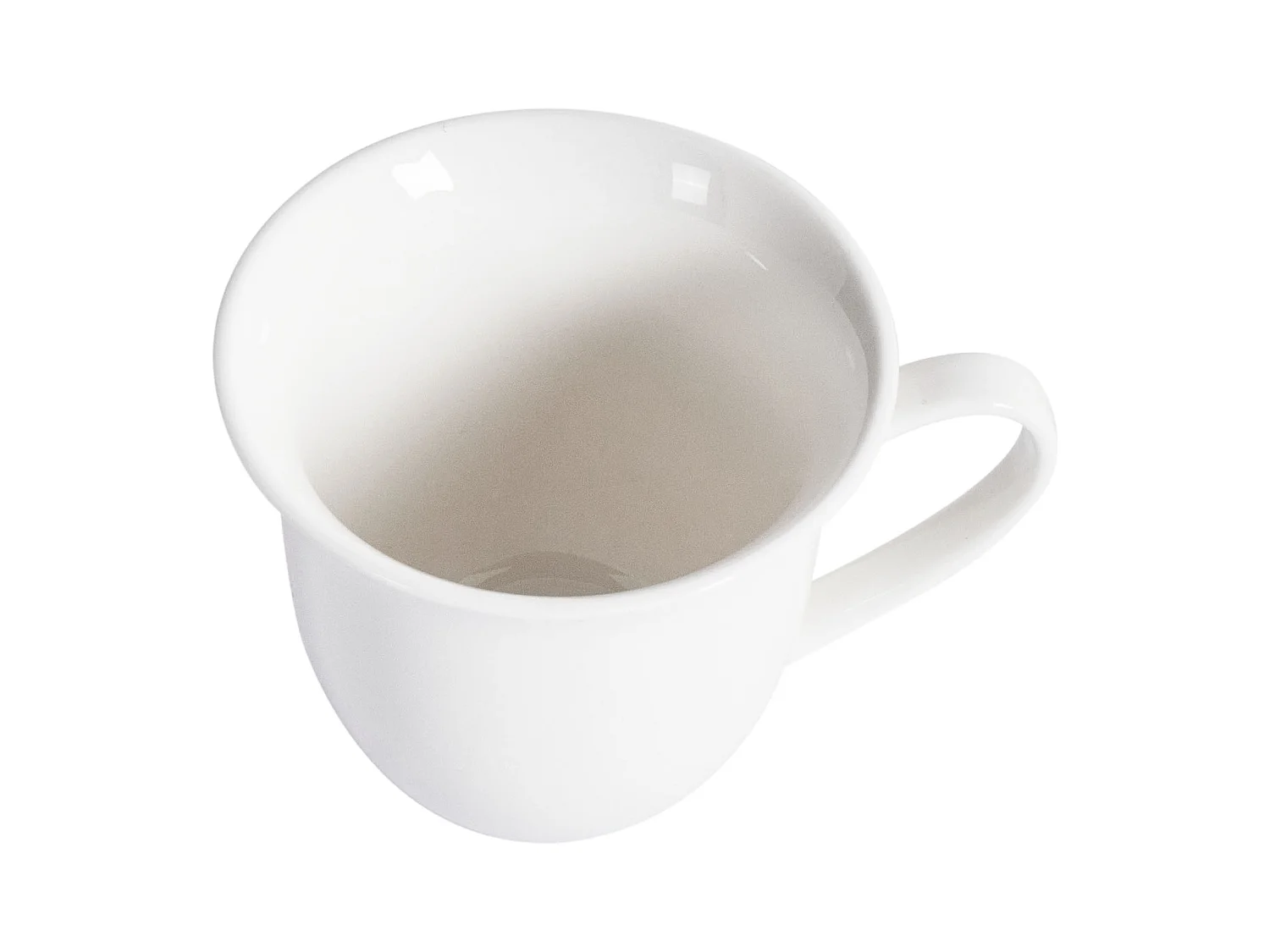 Tassen 4er Set mit Untertellern ELDERBERRY Porzellan Weiss