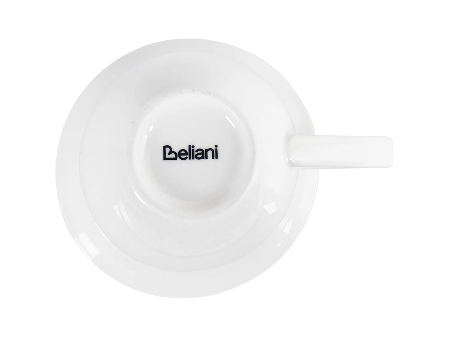 Tassen 4er Set mit Untertellern ELDERBERRY Porzellan Weiss