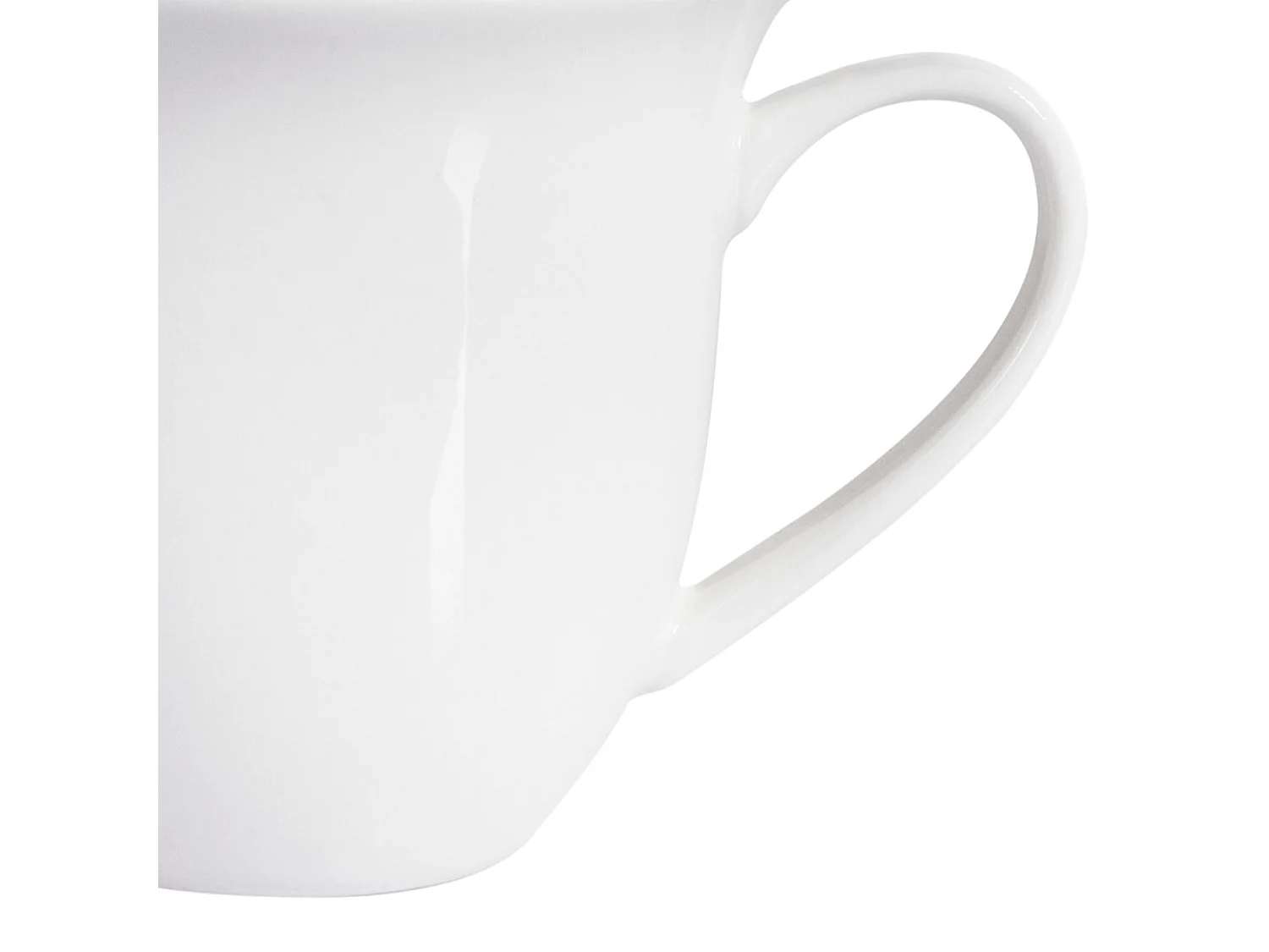 Set di 4 tazze con piattini ELDERBERRY Porcellana Bianco