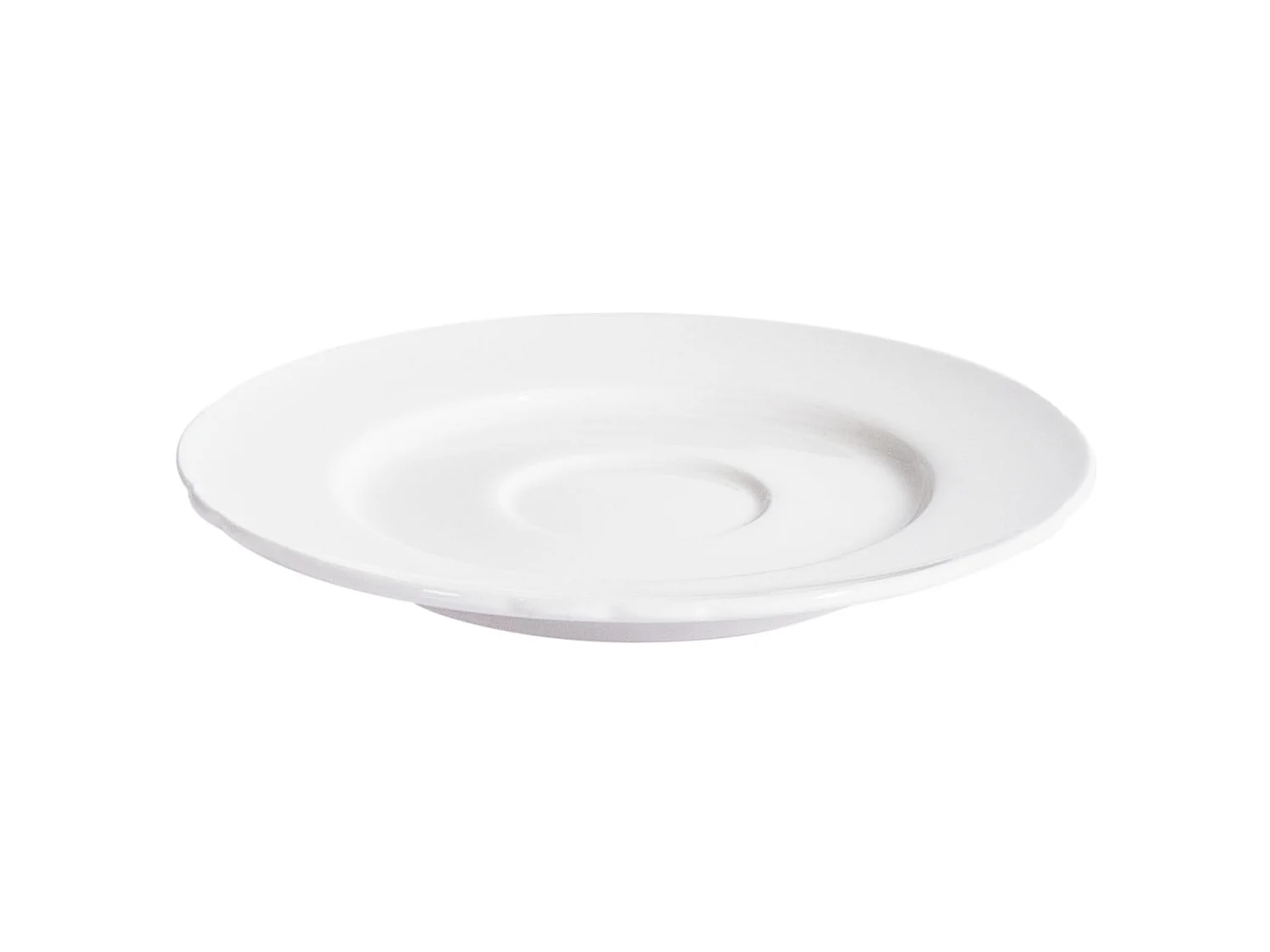Set of 4 Cups with Saucers ELDERBERRY Porcelain White