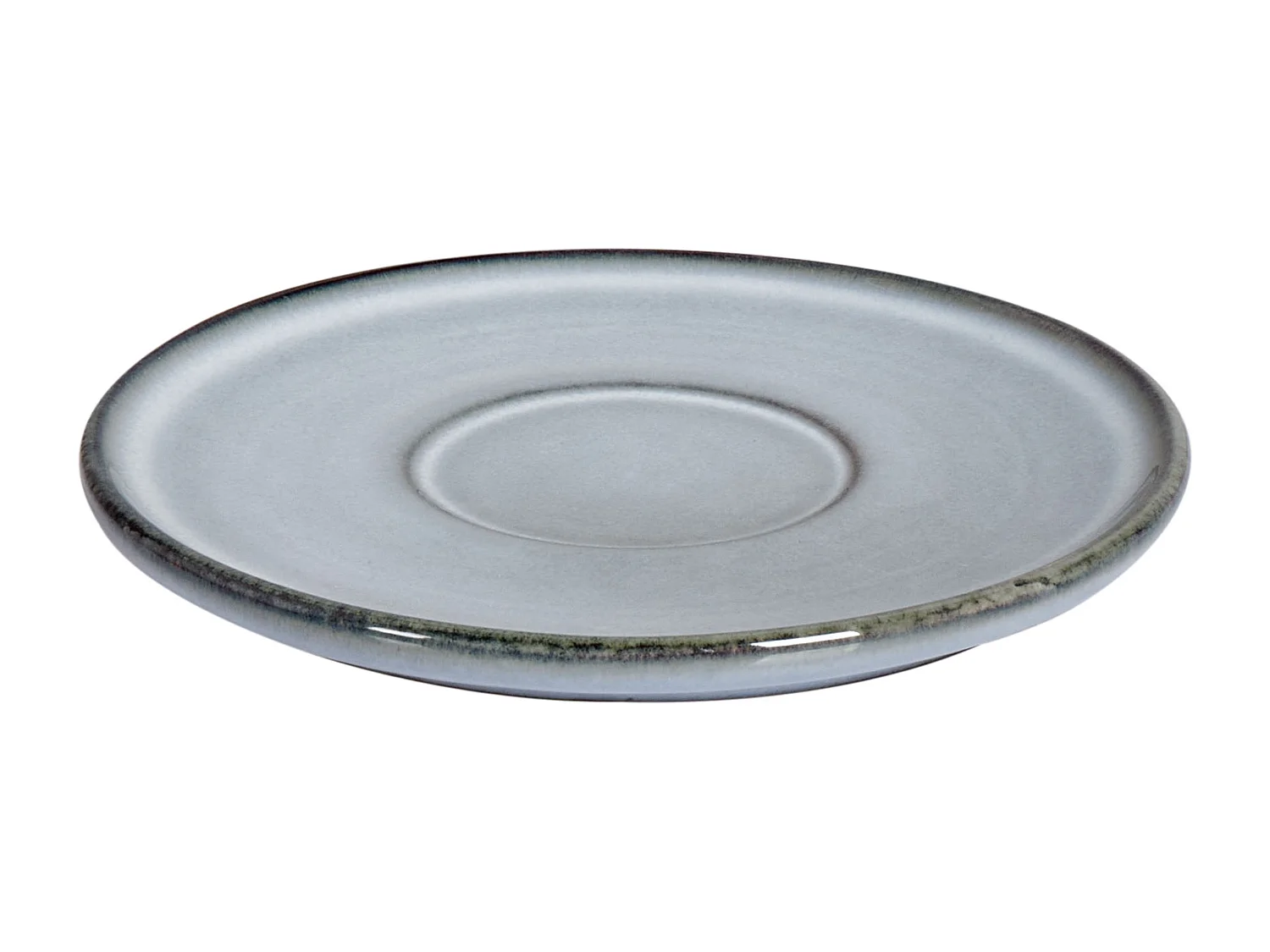 Set di 4 tazze con piattini JUNIPER Gres porcellanato Azzurro