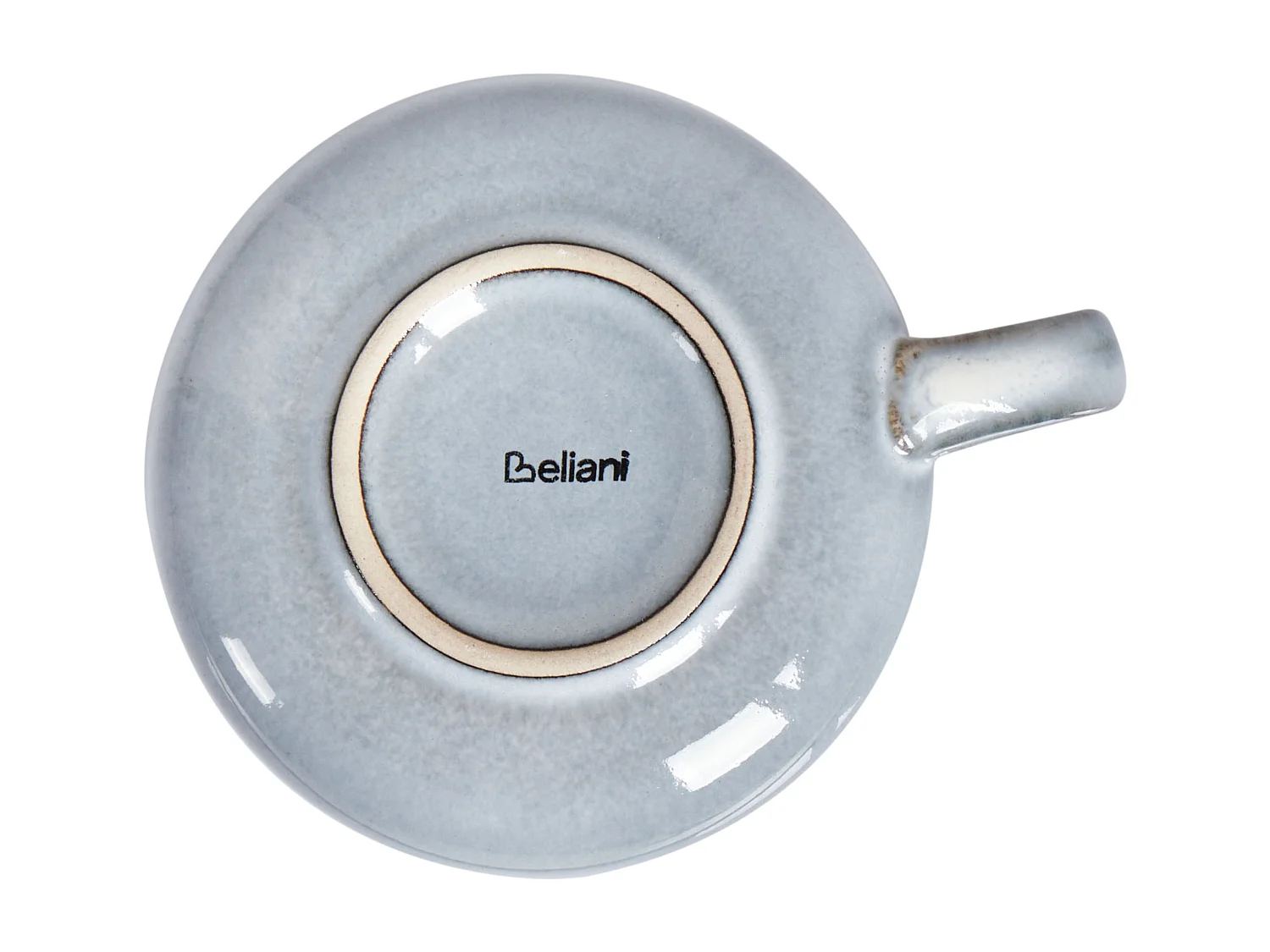 Set di 4 tazze con piattini JUNIPER Gres porcellanato Azzurro