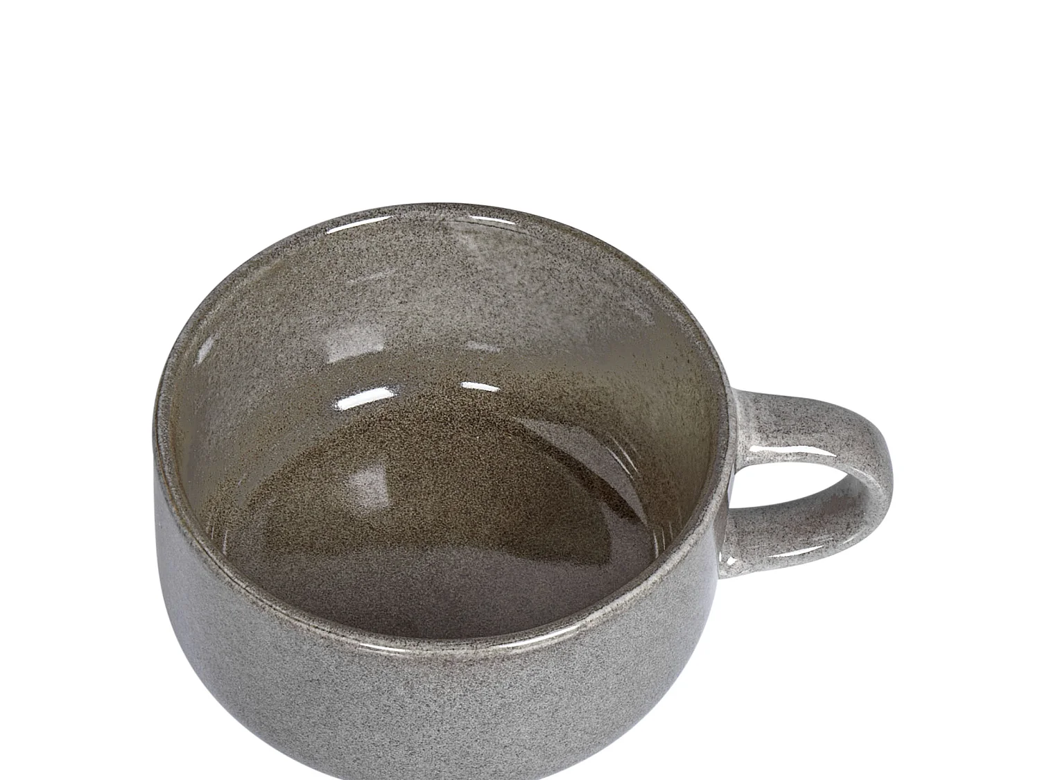 Set di 4 tazze con piattini COSTMARY Gres porcellanato Grigio