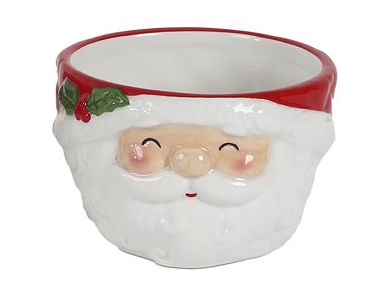 Bol en relief en céramique 45 cl CHRISTMAS TIME modèle père noël