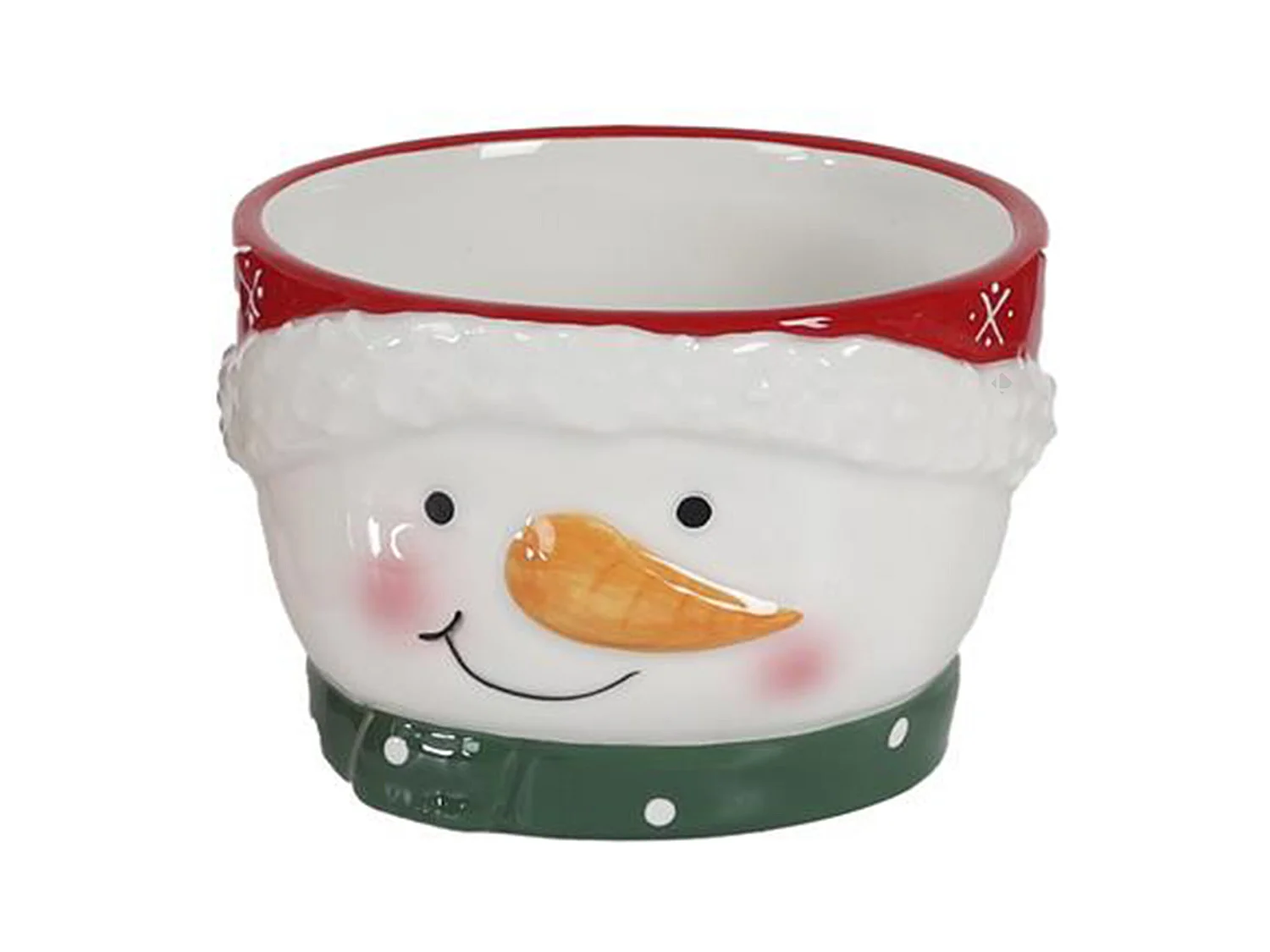 Bol en relief en céramique 45 cl CHRISTMAS TIME bonhomme de neige