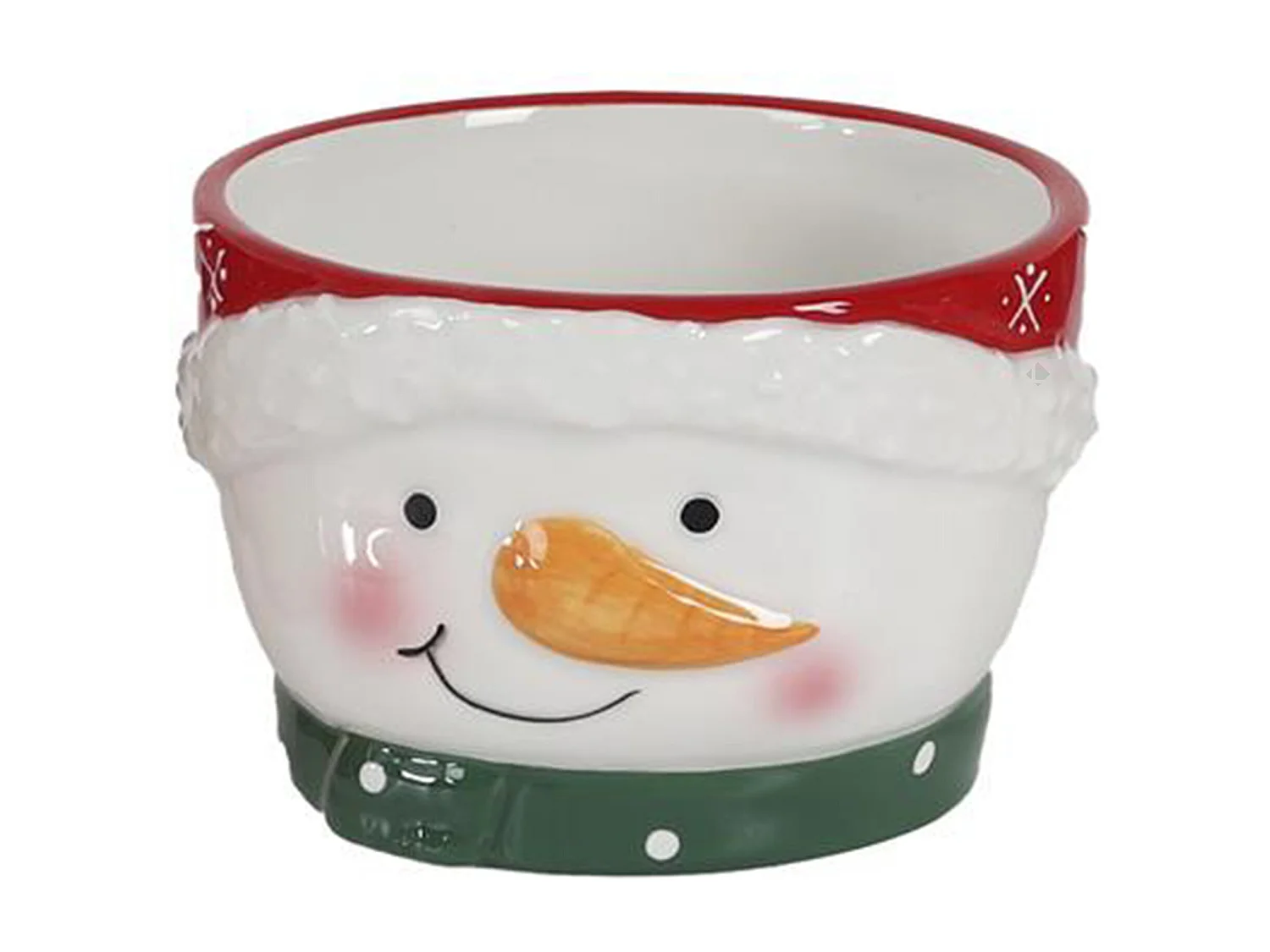 Bol en relief en céramique 45 cl CHRISTMAS TIME bonhomme de neige