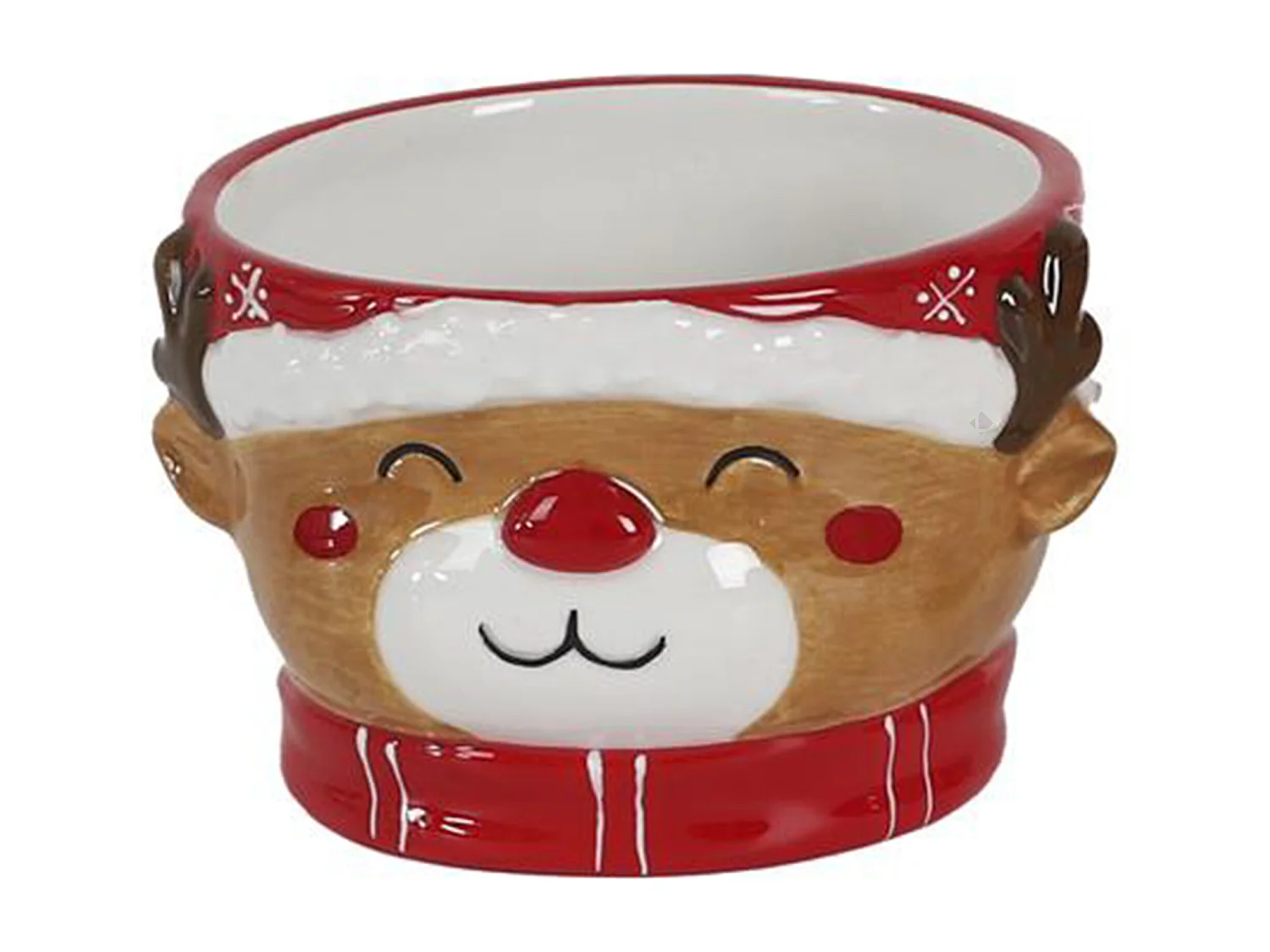 Bol en relief en céramique 45 cl CHRISTMAS TIME modèle renne de noel