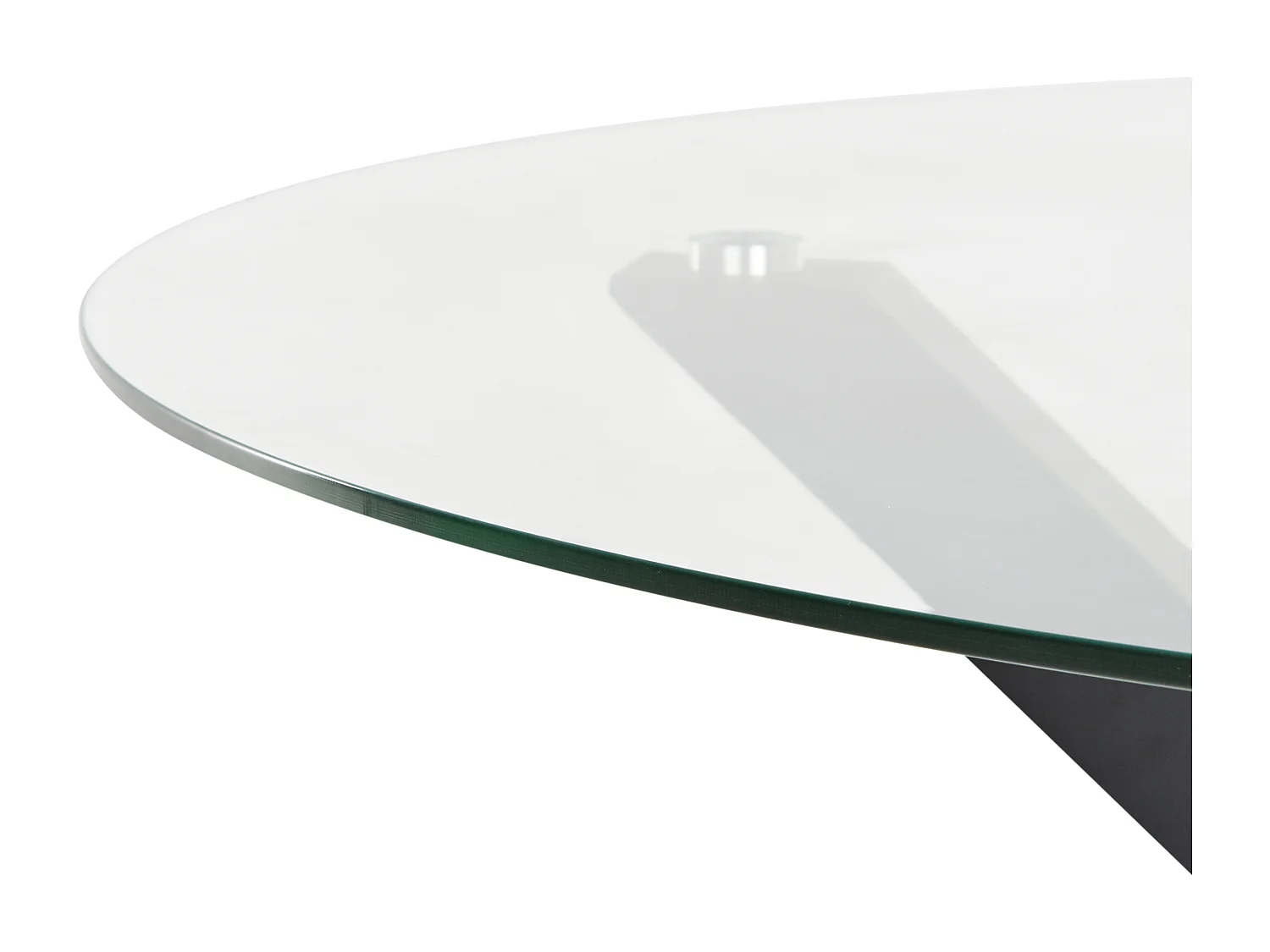 Table de salle à manger de jardin MALETTO 120 cm 120 cm Verre Noir