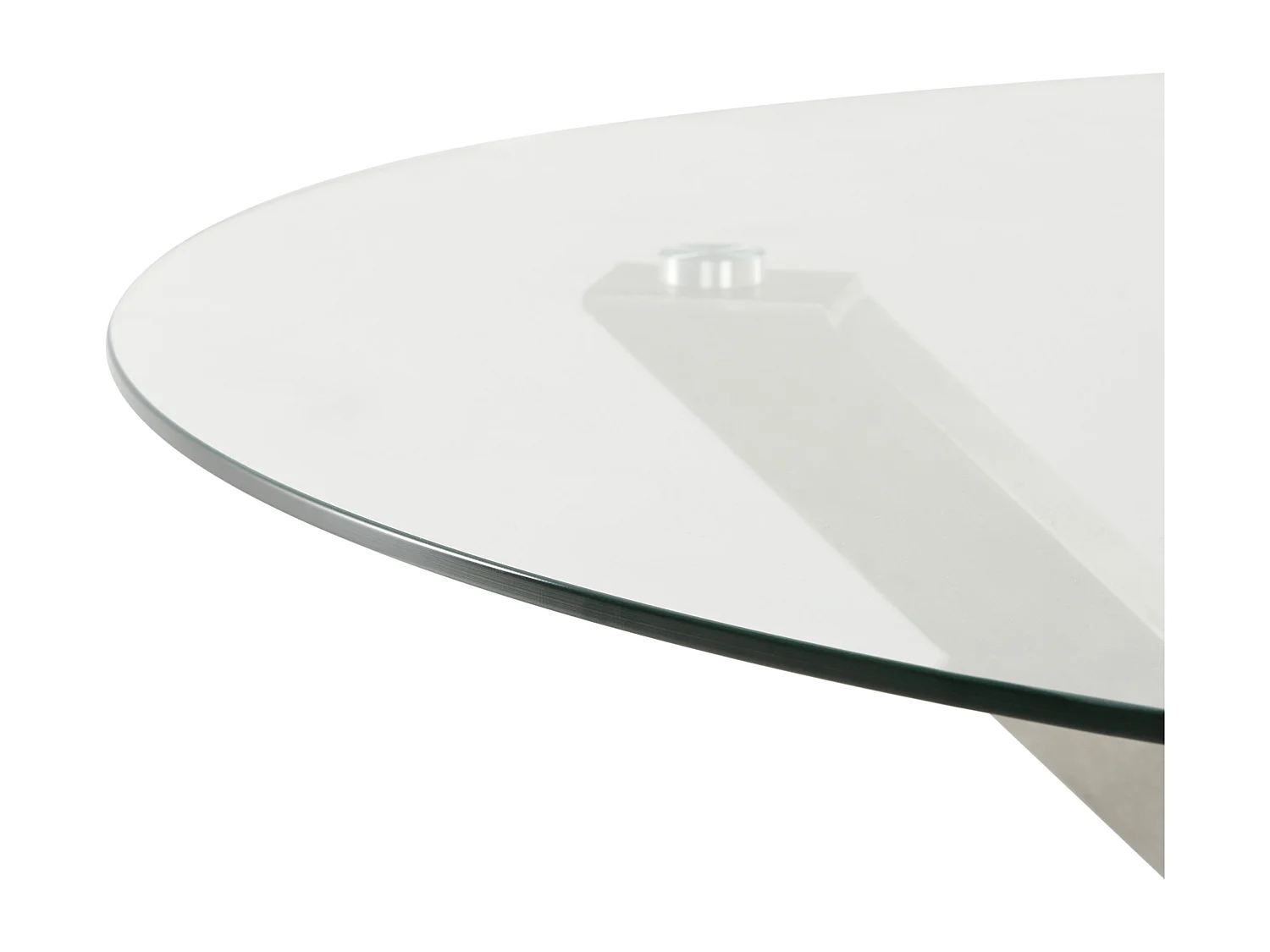 Tuin eettafel MALETTO 120 cm 120 cm Glas Zilver