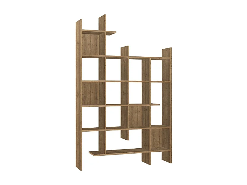 Półka ścienna – 122 x 188 x 25,5 cm – kolor Hitit – płyta wiórowa pokryta melaminą