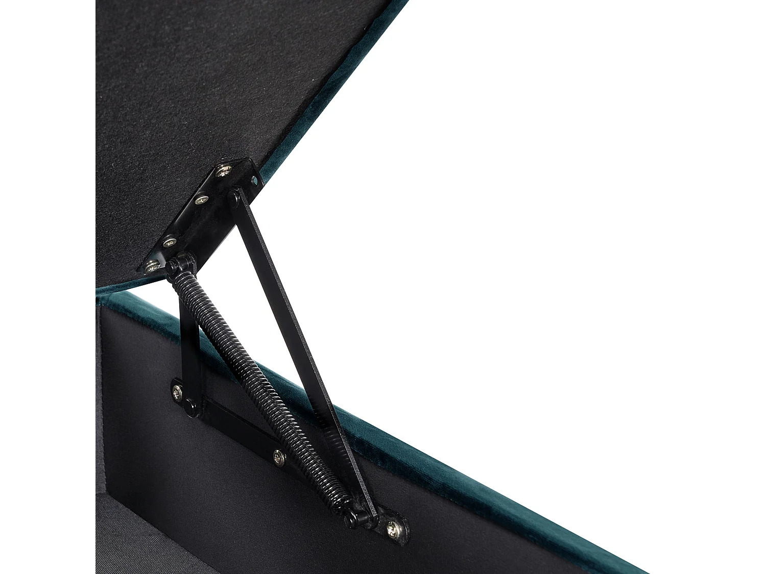 Ottomano contenitore ABERDEEN Velluto Foglia di tè