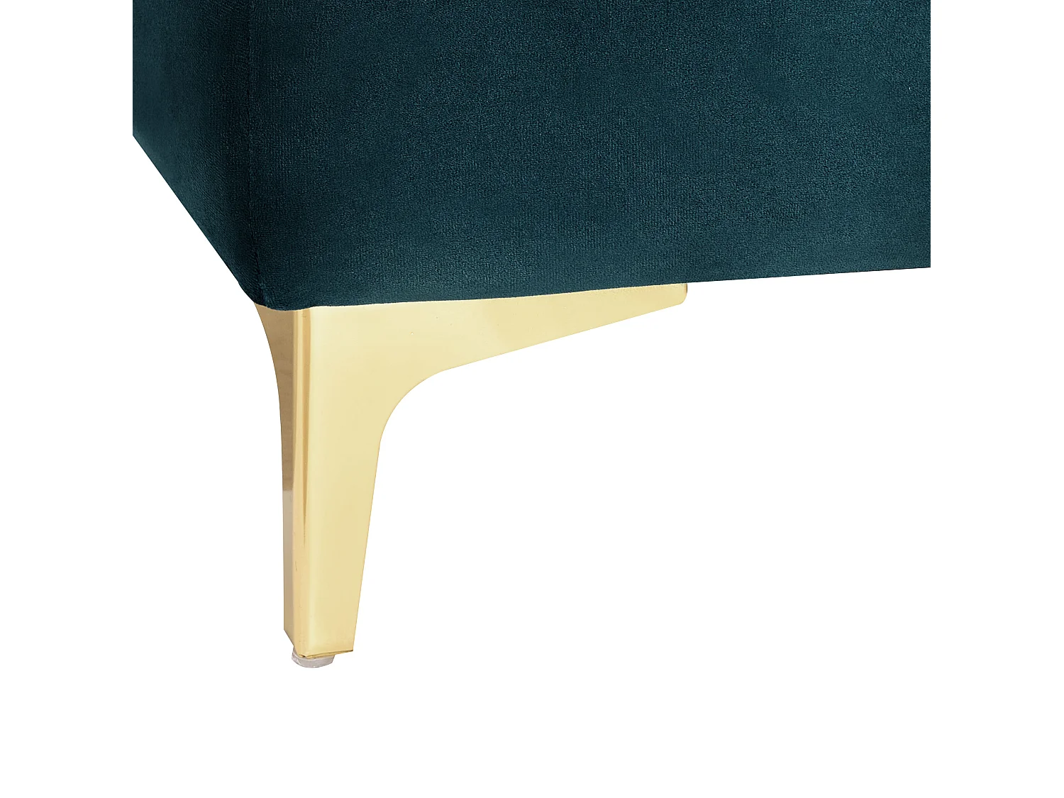 Ottomano contenitore ABERDEEN Velluto Foglia di tè