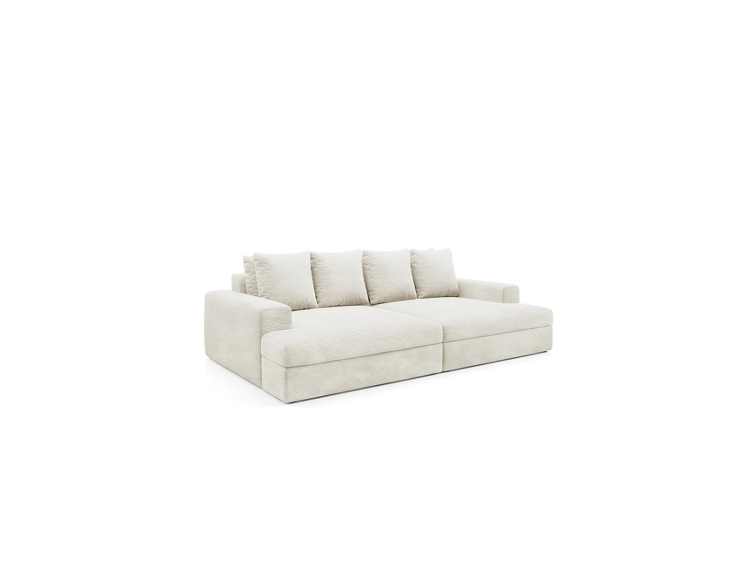 4-Sitzer-Sofa mit tiefem Sitzkomfort Cord CALDO beige