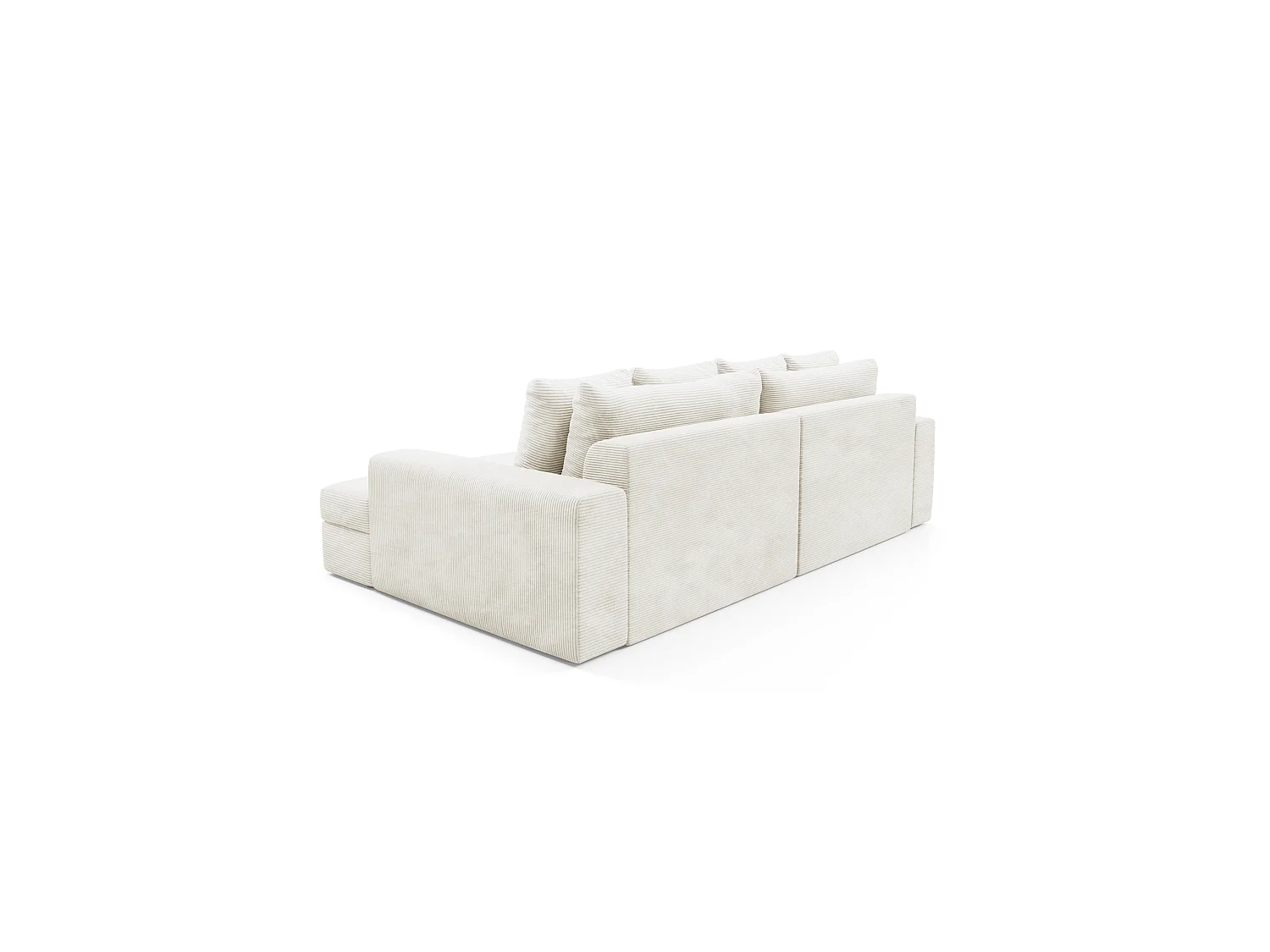 4-Sitzer-Sofa mit tiefem Sitzkomfort Cord CALDO Gelb senf