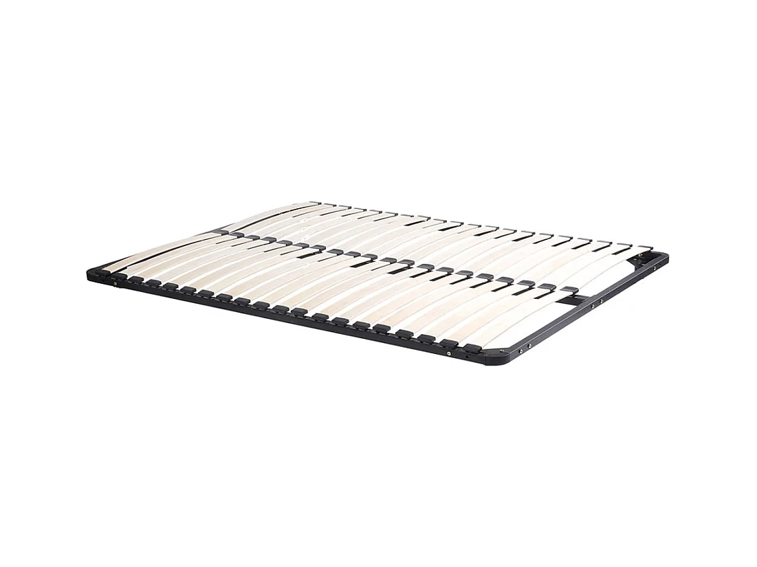 Cama 140 x 190/200 cm com 4 gavetas cor natural e branco + sommier + colchão - TILONIDE