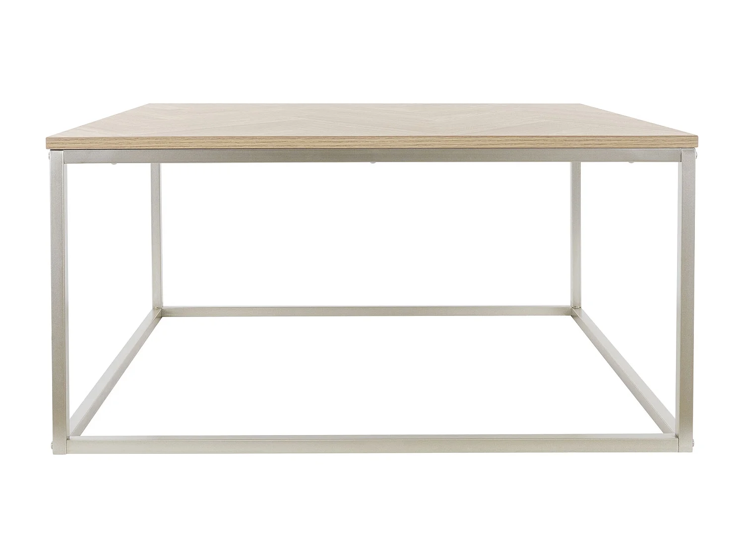 Tavolino quadrato 80x80x40 cm aspetto rovere design industriale tavolini