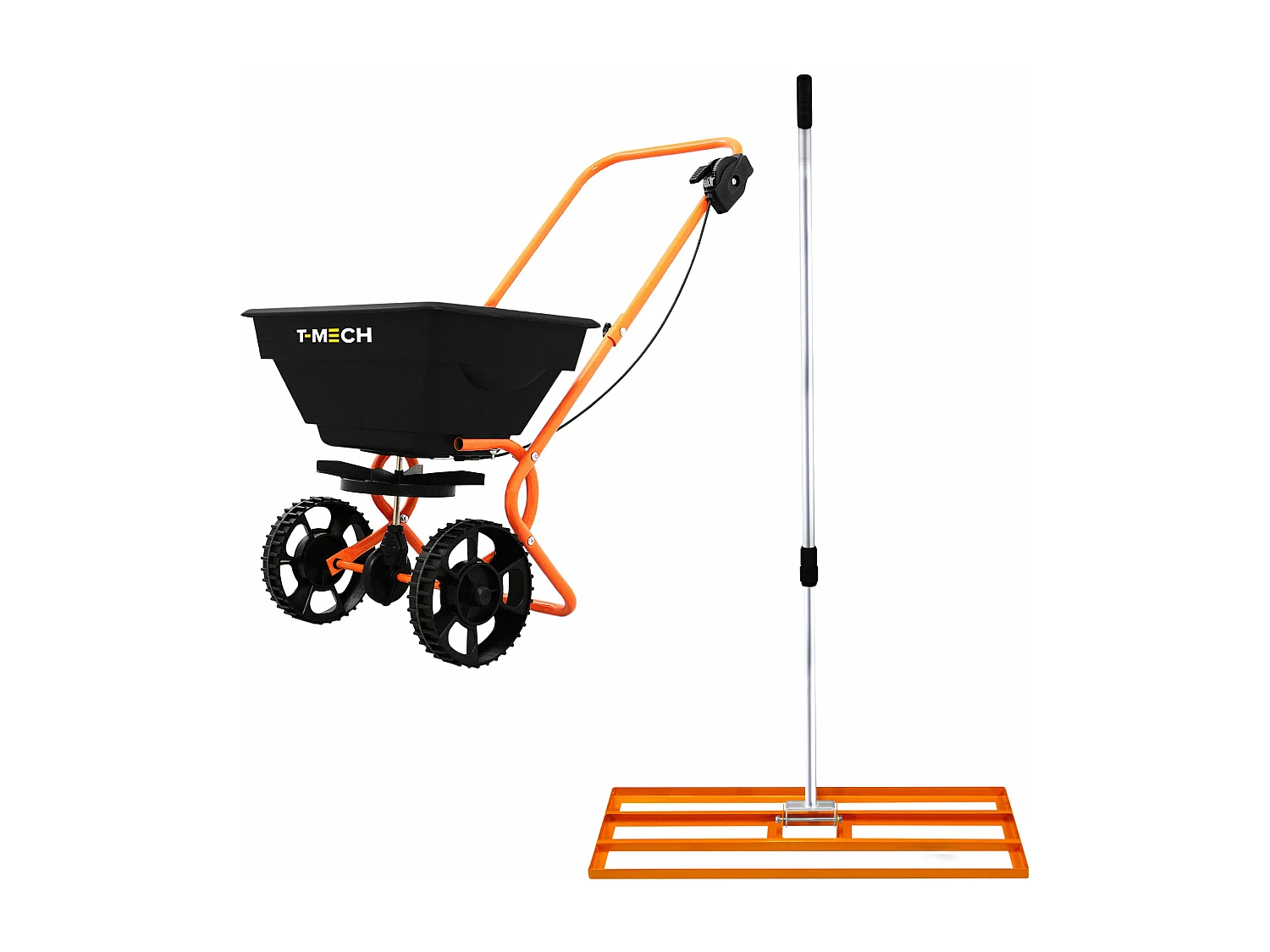 Spargitore Rotante & Livella Prato 100cm - Arancione