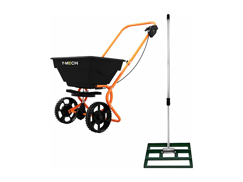 Rozsiewacz obrotowy i wyrównywacz trawnika 50 cm – zielony